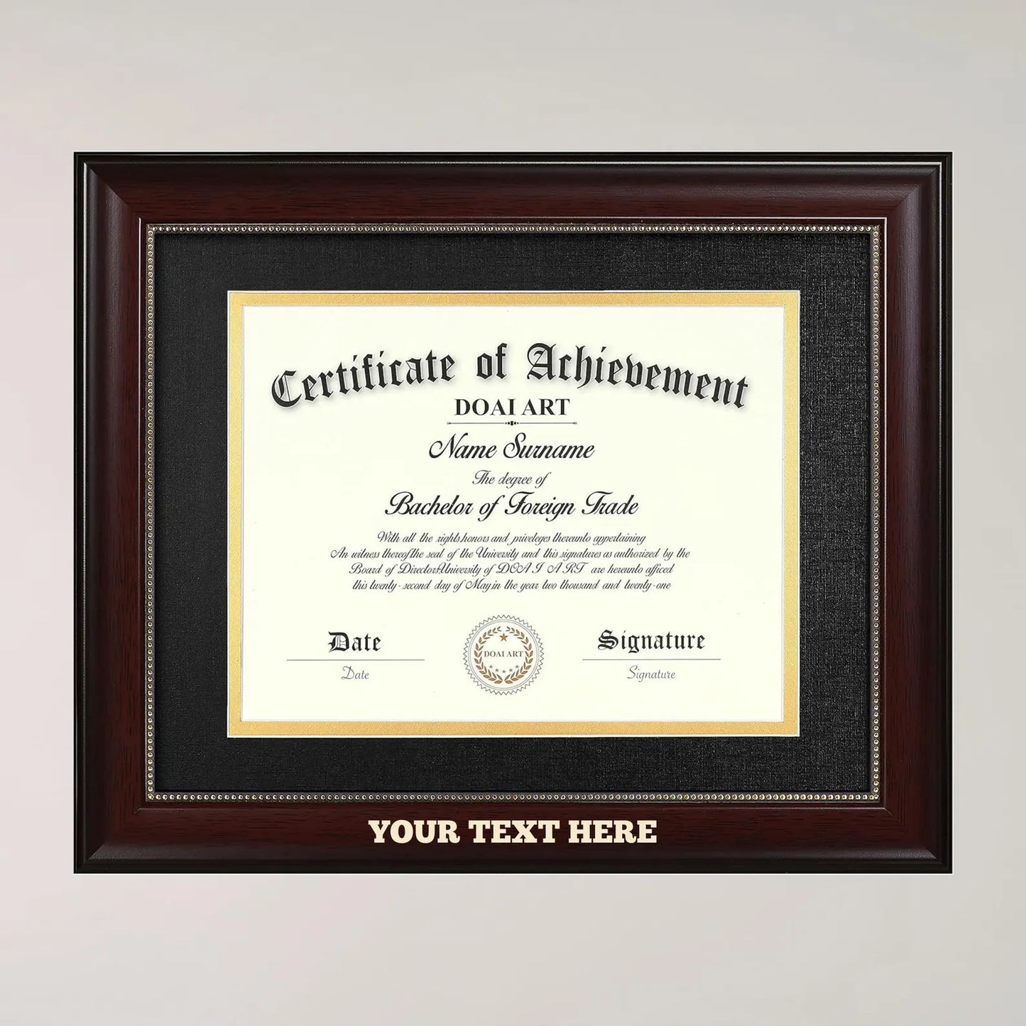 Graduation Diploma Frame 11x8.5 Inch Hanging Personalized Scholar Award