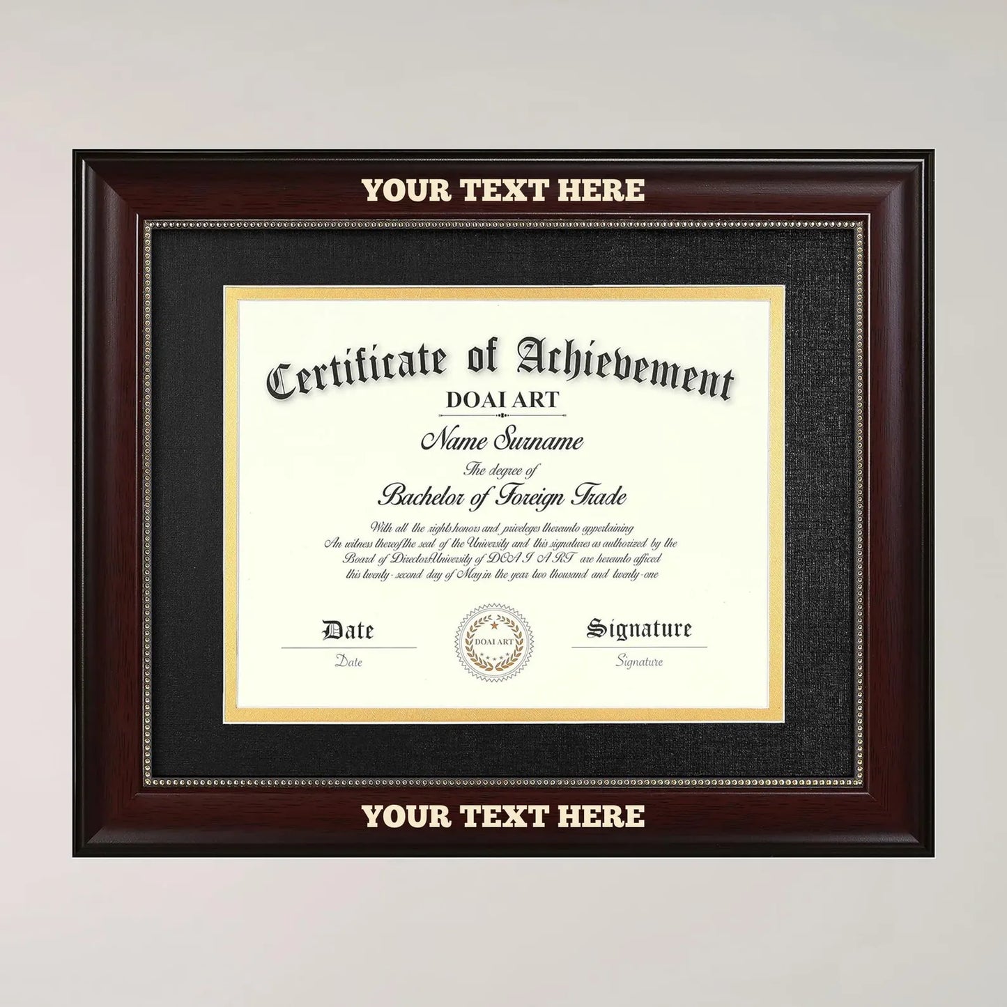 Graduation Diploma Frame 11x8.5 Inch Hanging Personalized Scholar Award