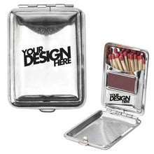 Custom Laser Engraved Match Case Holder - Stainless Steel Waterproof - Personalized Logo Design