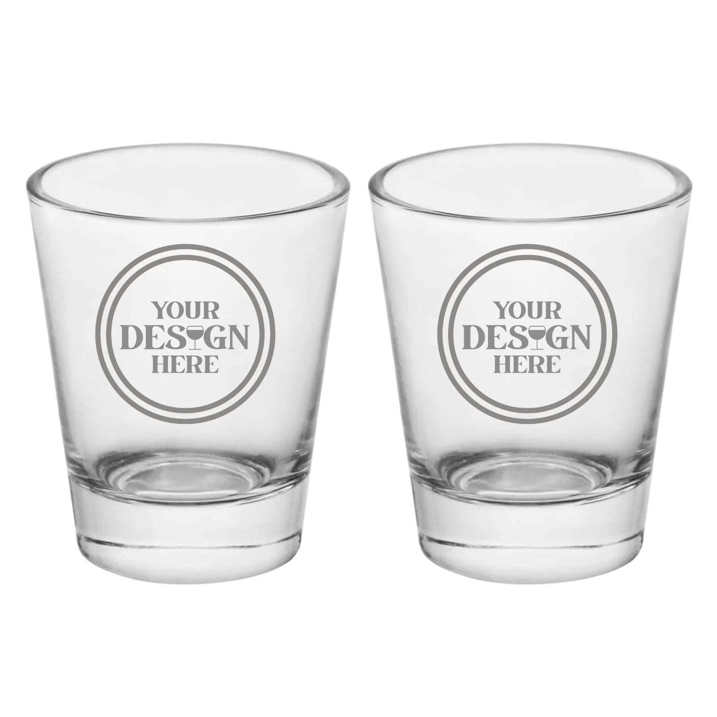 Shot Glasses Set of 2 - 1.5 oz