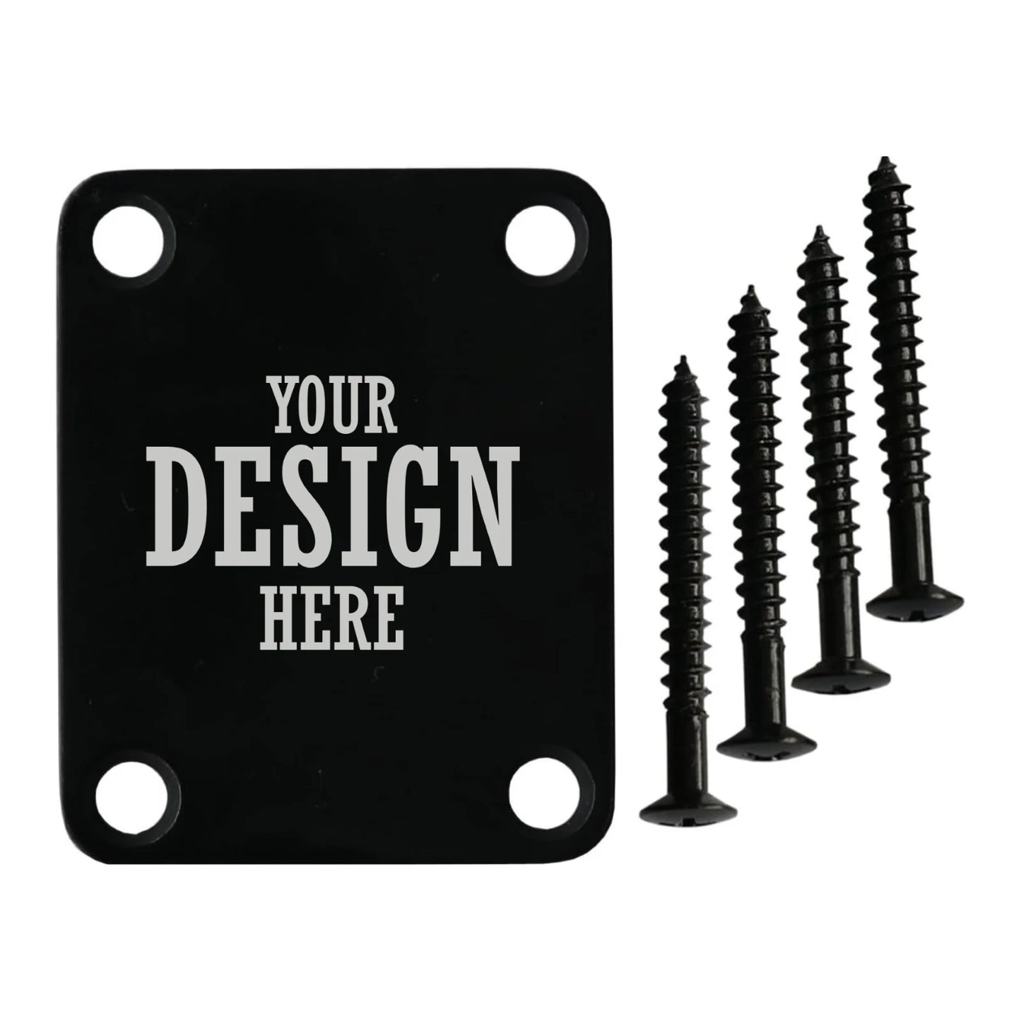 Guitar Neck Plate - Custom Engraved