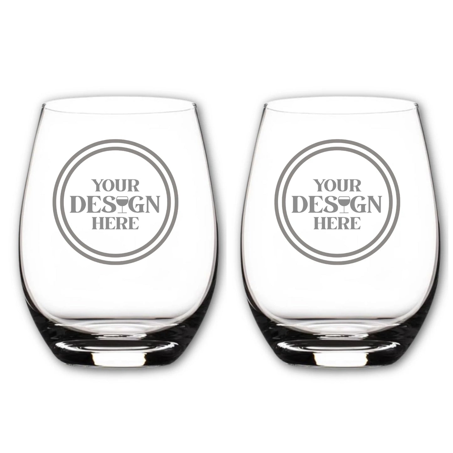 Stemless Wine Glasses - Set of 2