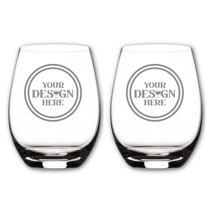 Stemless Wine Glasses - Set of 2