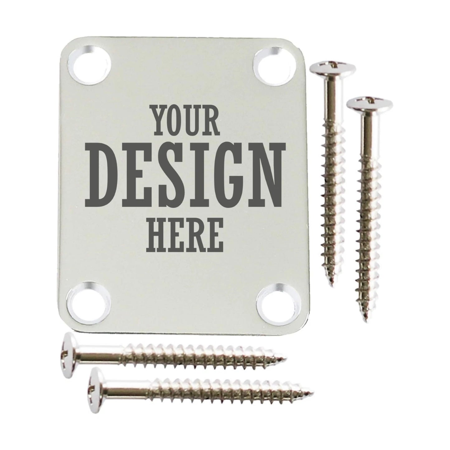 Guitar Neck Plate - Custom Engraved