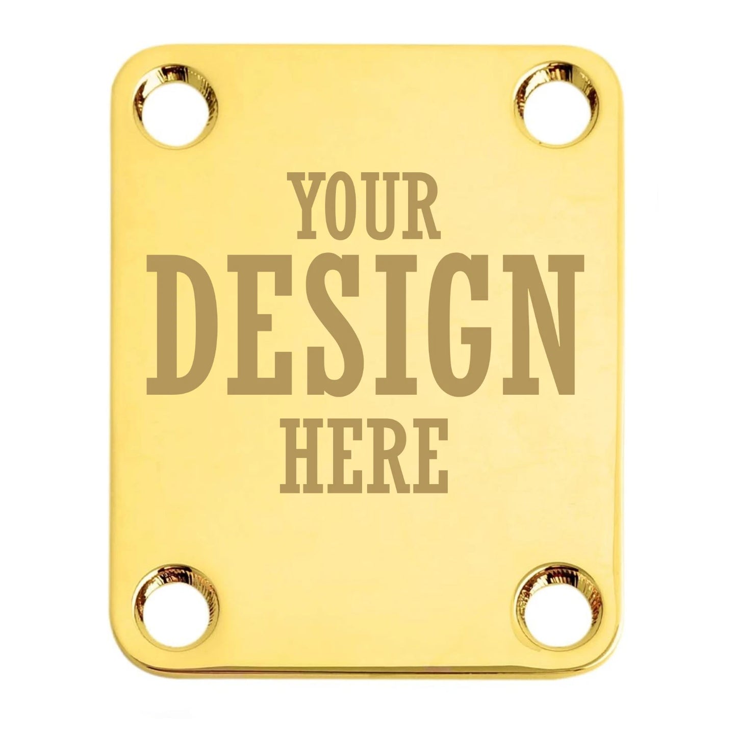 Guitar Neck Plate - Custom Engraved